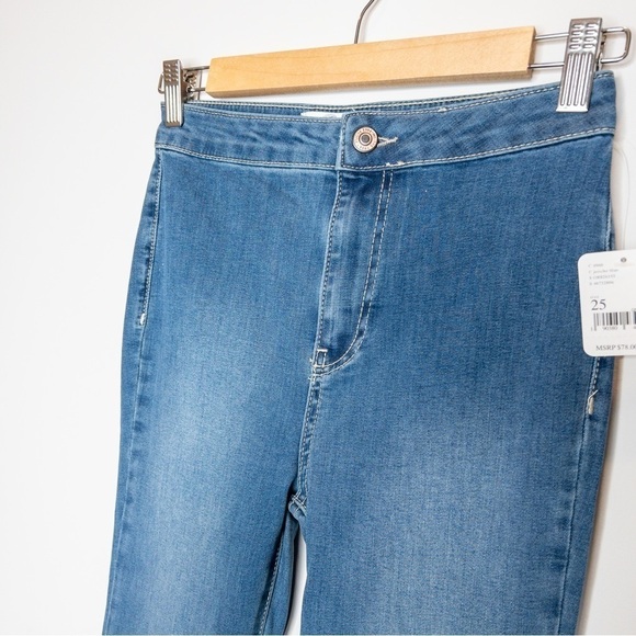 Free People Womens Size 25 Just Float On Flare Jeans in Jericho Blue Hippie Boho - Picture 6 of 12